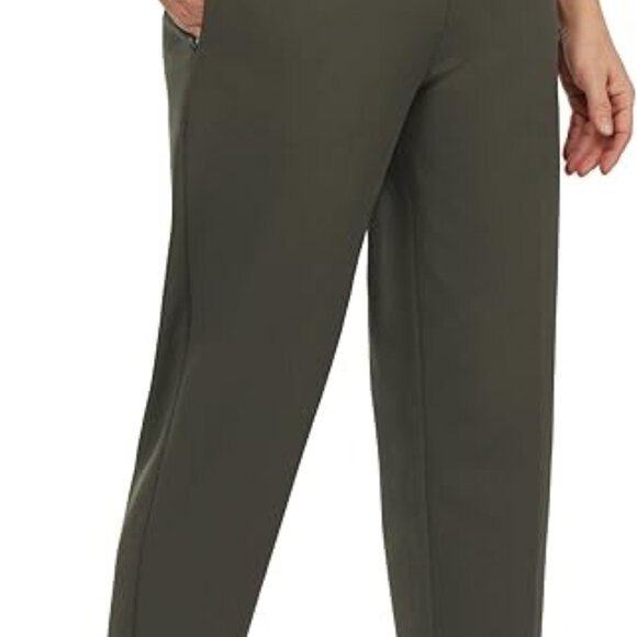 KIRKLAND Signature Women's Lightweight Ankle Pants, Olive - Picture 2 of 6